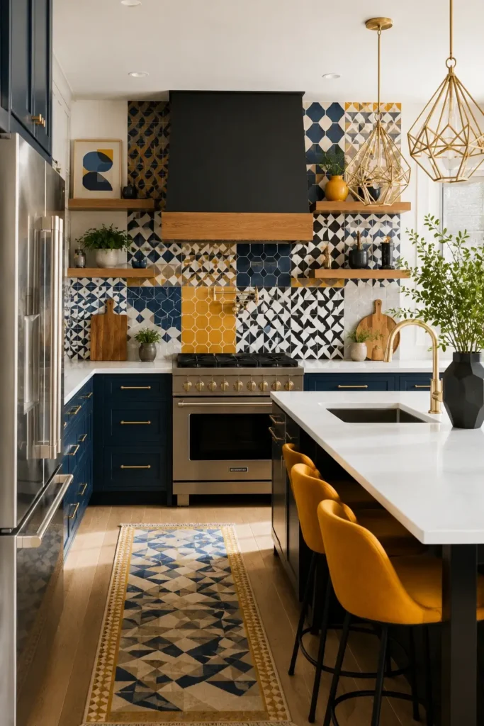 Bold Geometric Tile Ideas