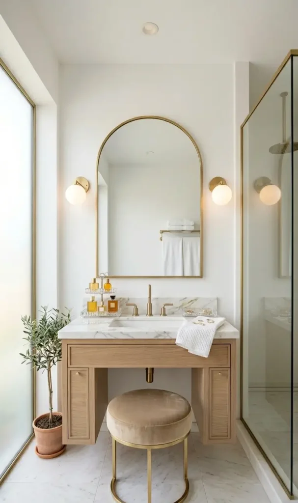 White and Beige Bathroom Ideas