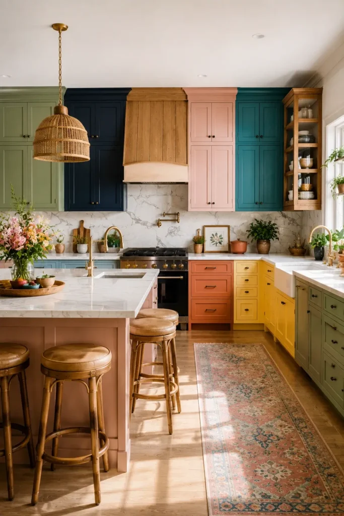 Colorful Kitchen Cabinet Ideas