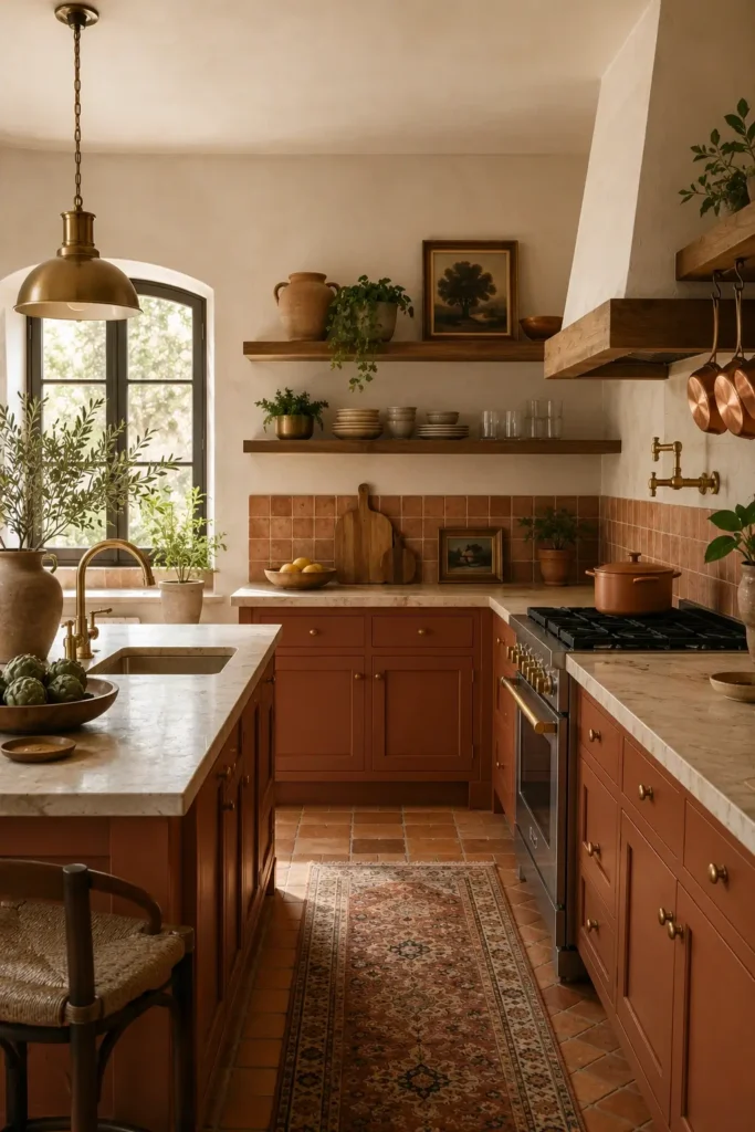 Terracotta and Earthy Kitchen Colors
