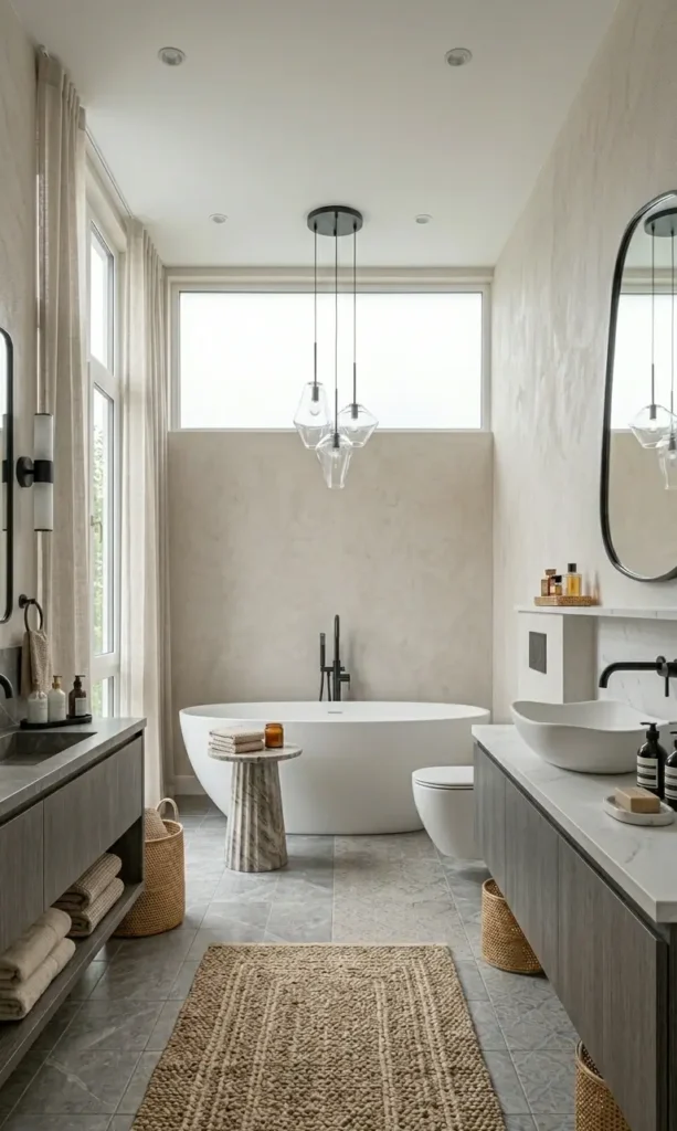 White and Beige Bathroom Ideas
