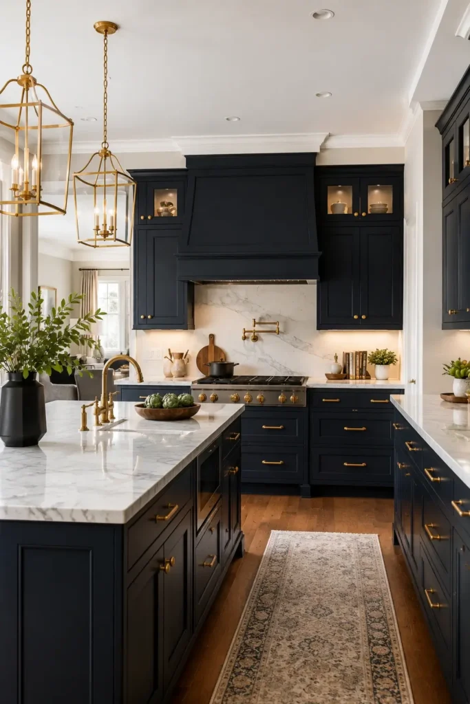 Navy Blue Kitchen Cabinets
