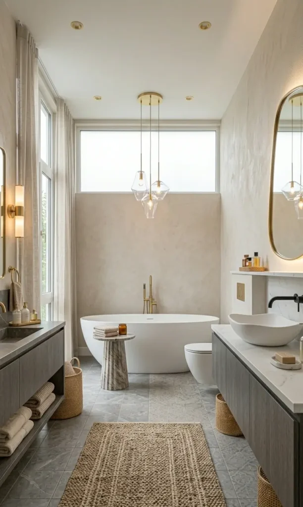 White and Beige Bathroom Ideas