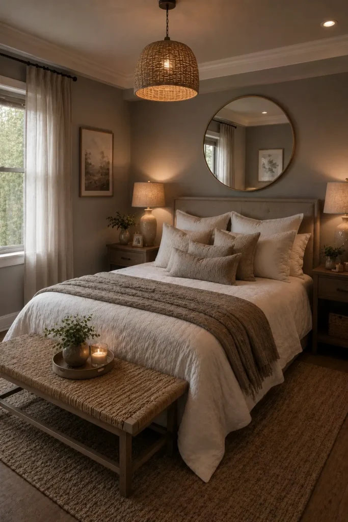 Soft Neutral Gray Bedroom Walls