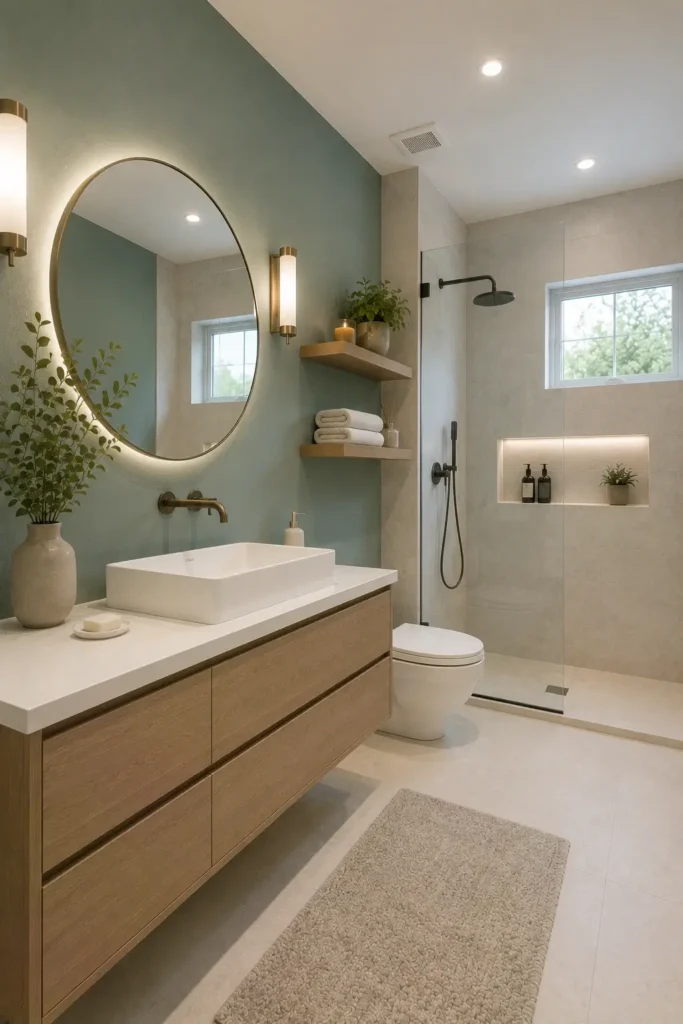 Minimalist Teal for a Clean and Peaceful Space