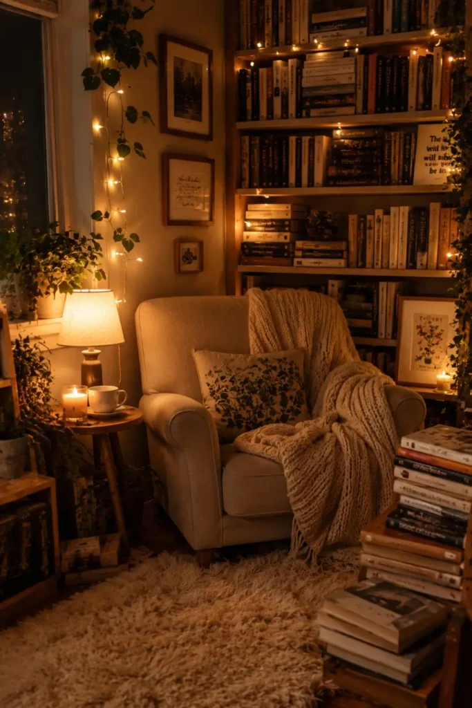Warm Neutral Home Library Decor Ideas That Feel Peaceful