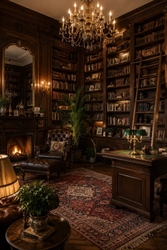 Rustic Fireplace Reading Nook Ideas