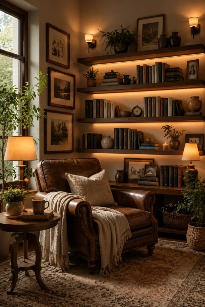 Home Library Wall Decor Ideas