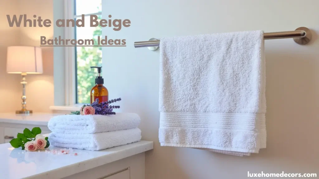 White and Beige Bathroom Ideas