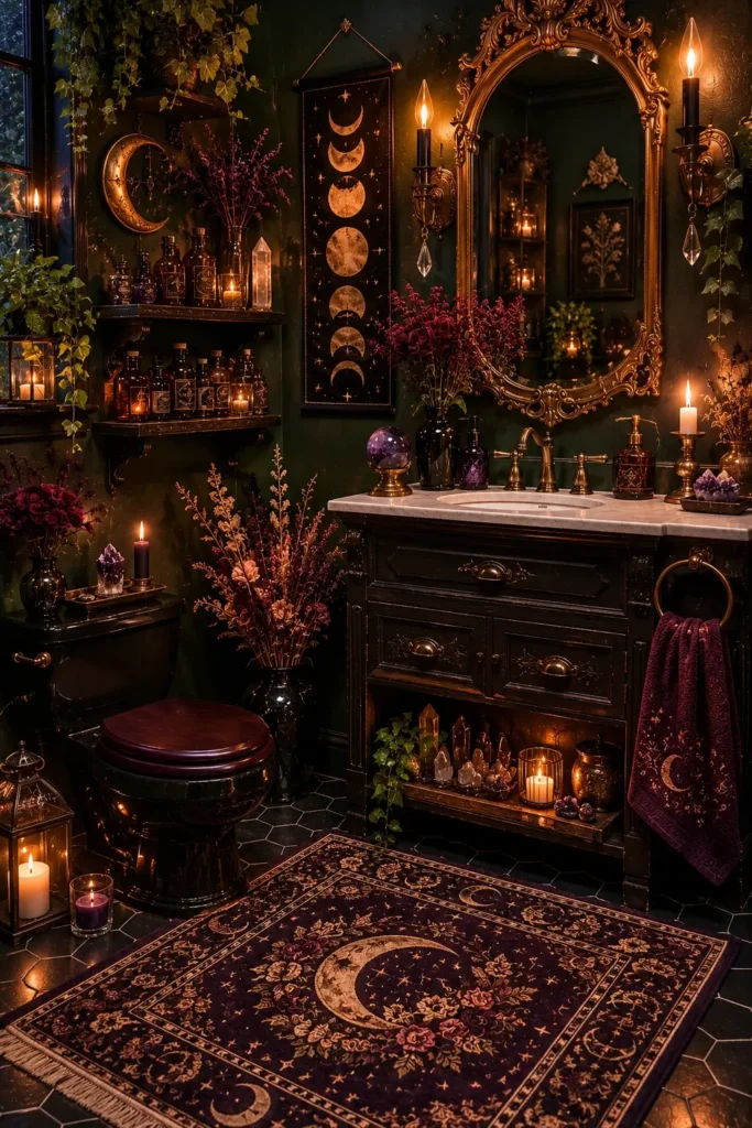 Witchy Gothic Bathroom Ideas