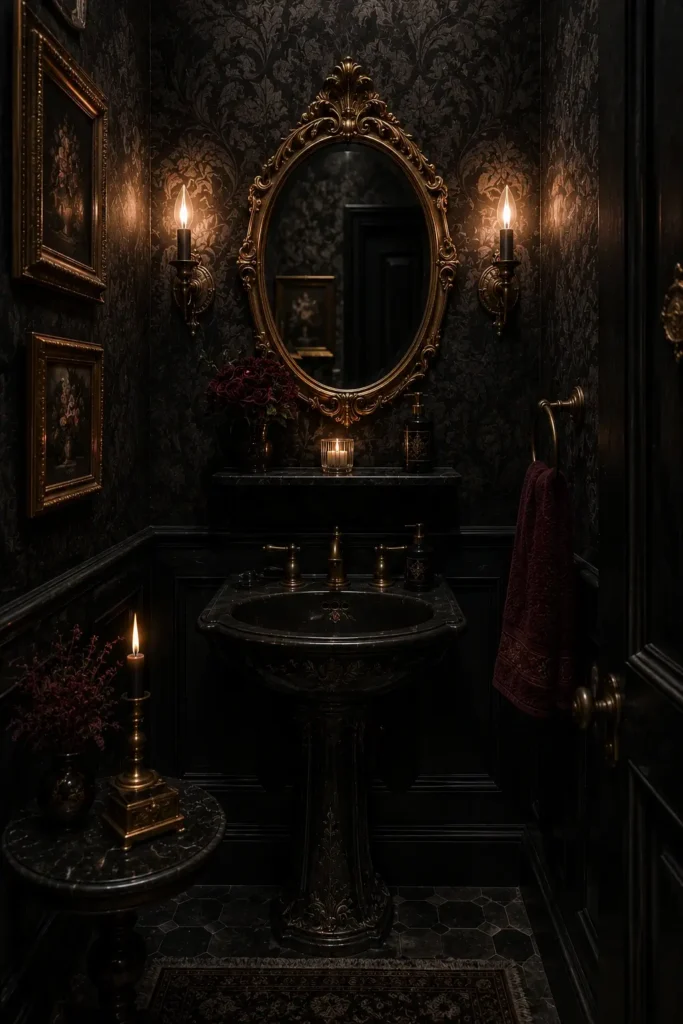 Gothic Powder Room Ideas for Small Spaces