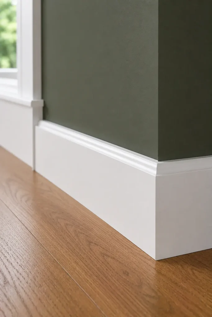 Farmhouse Trim Ideas Featuring Contrasting Wall Colors