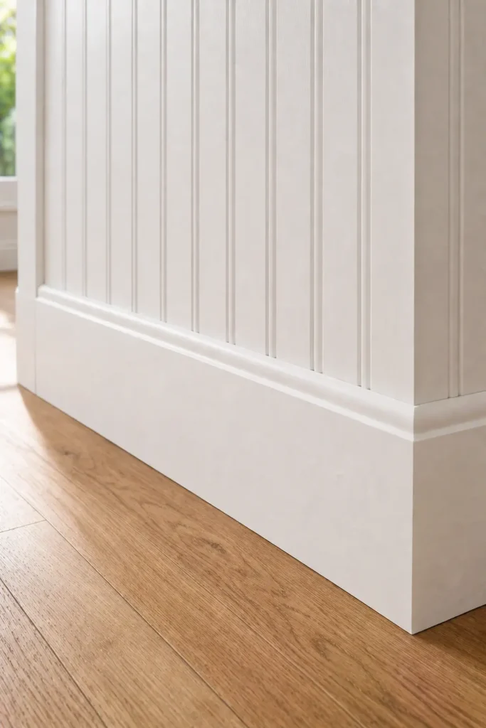 Baseboard Trim That Complements Beadboard Walls