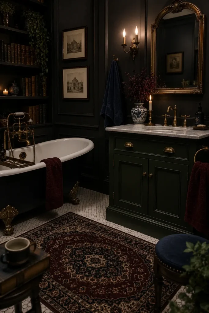 Dark Academia Bathroom Color Schemes