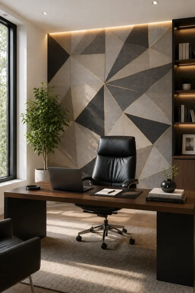 Wallpaper for an Office Accent Wall