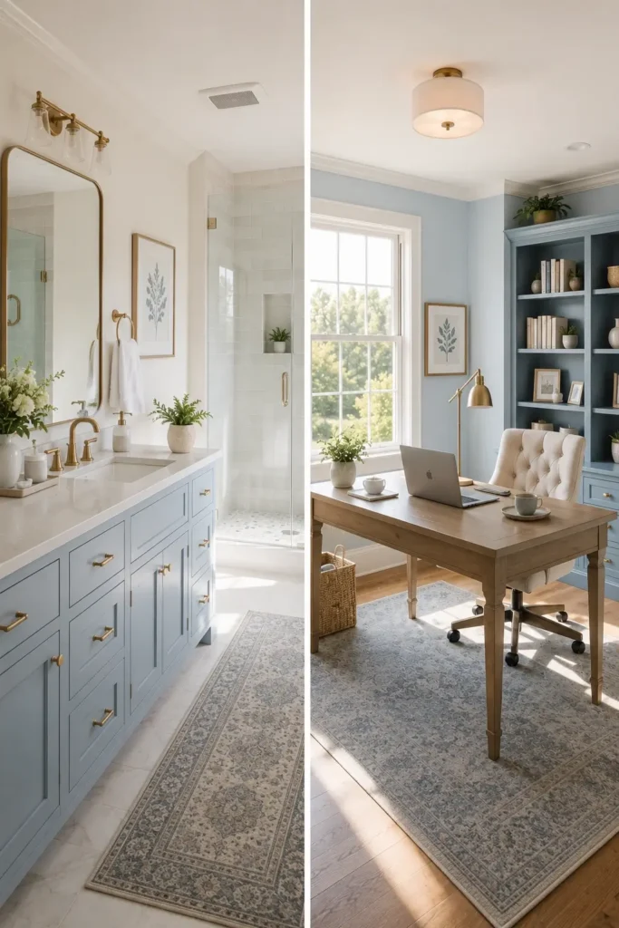Bathroom and Home Office Color Palettes