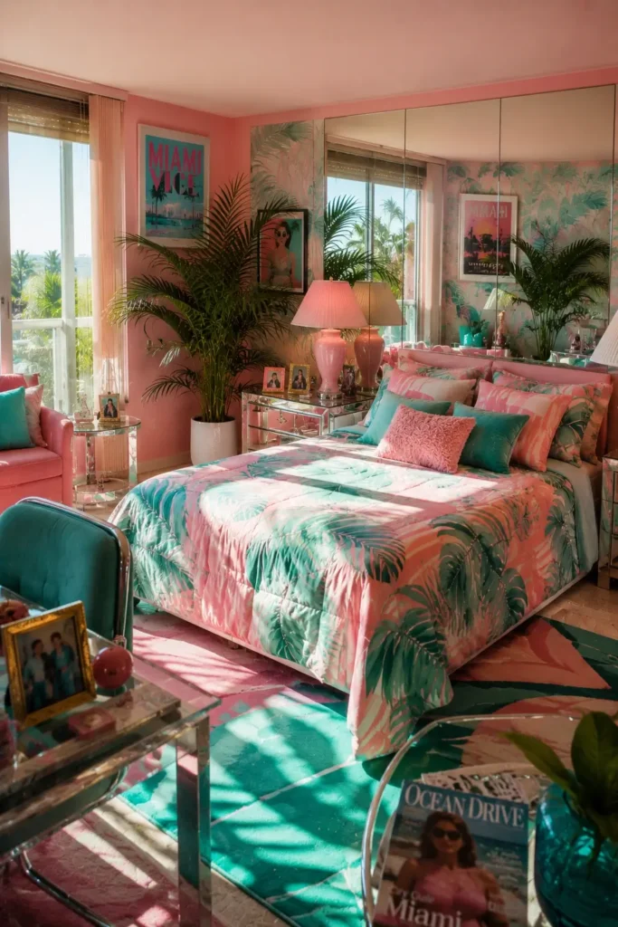 Tropical Colors and Palm-Inspired Decor