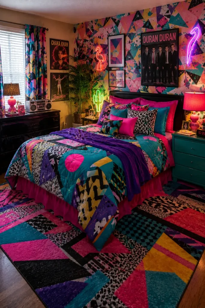 Maximalist 80s Bedroom Ideas for People Who Hate Minimalism