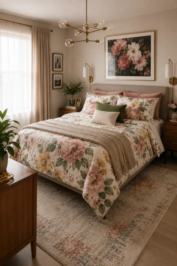Mixing Floral Prints With Modern Decor