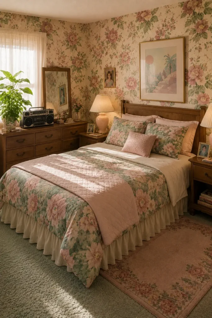 Floral Wallpaper for a Vintage Look