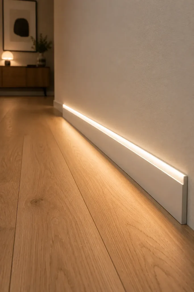 Surface-Mount LED Skirting Profiles for Easy Installation