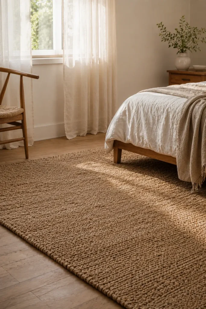 Ground the Space with a Natural Fiber Rug