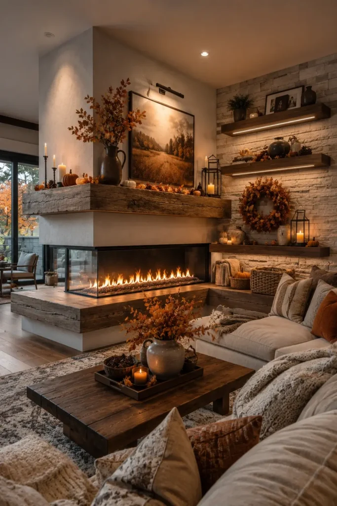 Cozy Fireplace Mantel Ideas