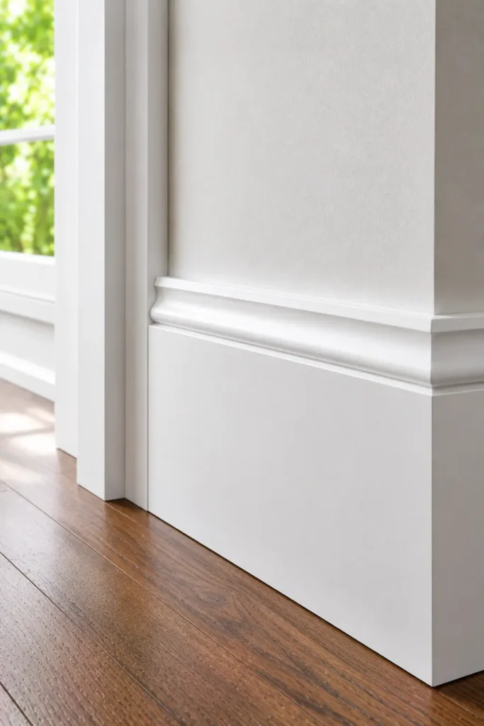 Custom Farmhouse Baseboards for New Construction Homes