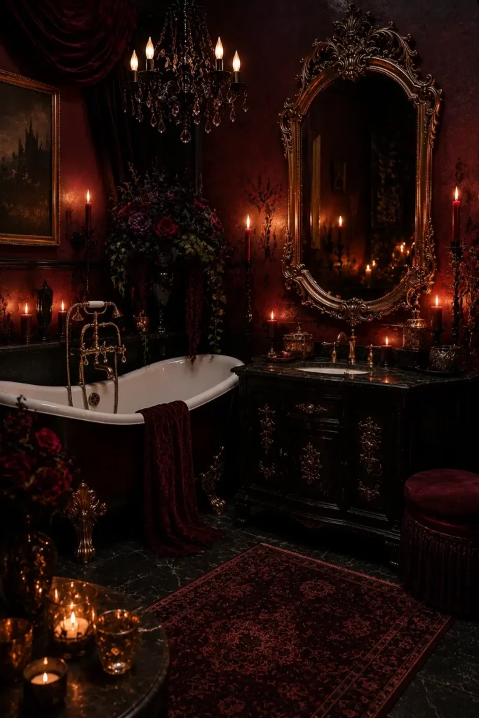 Romantic Vampire-Inspired Goth Bath Ideas