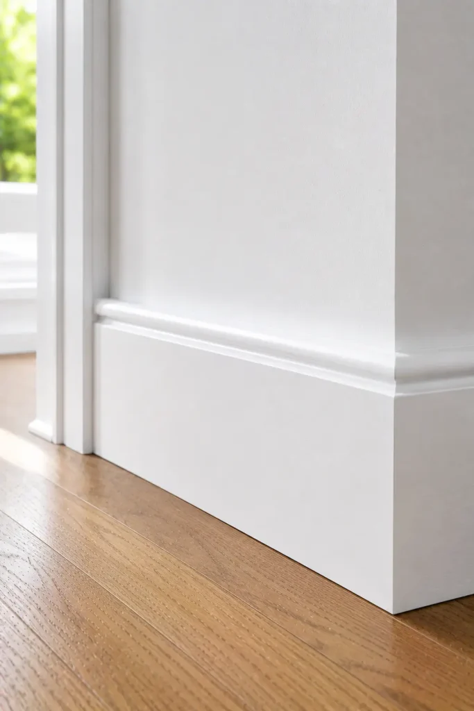 Painted Baseboard Trim for a Modern Farmhouse Update