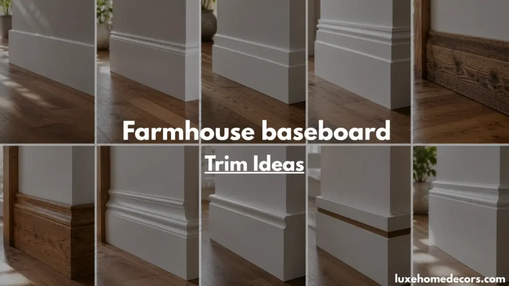 Farmhouse Baseboard Trim Ideas