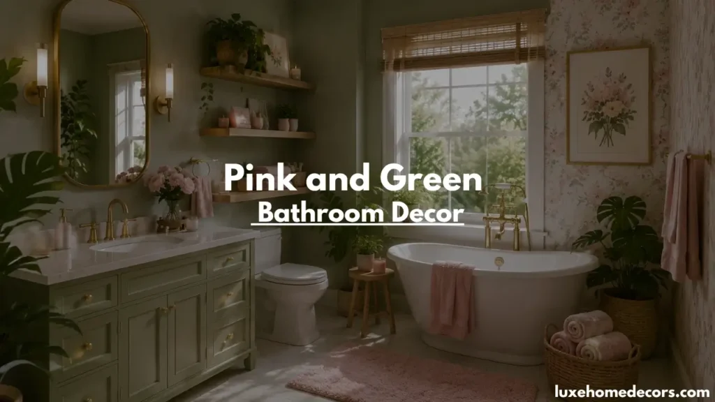 Pink and Green Bathroom Decor Ideas
