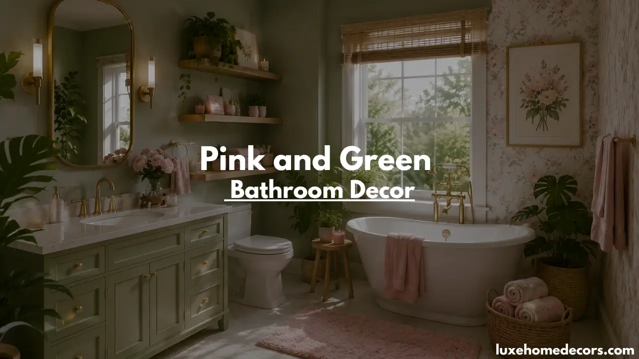 Pink and Green Bathroom Decor Ideas