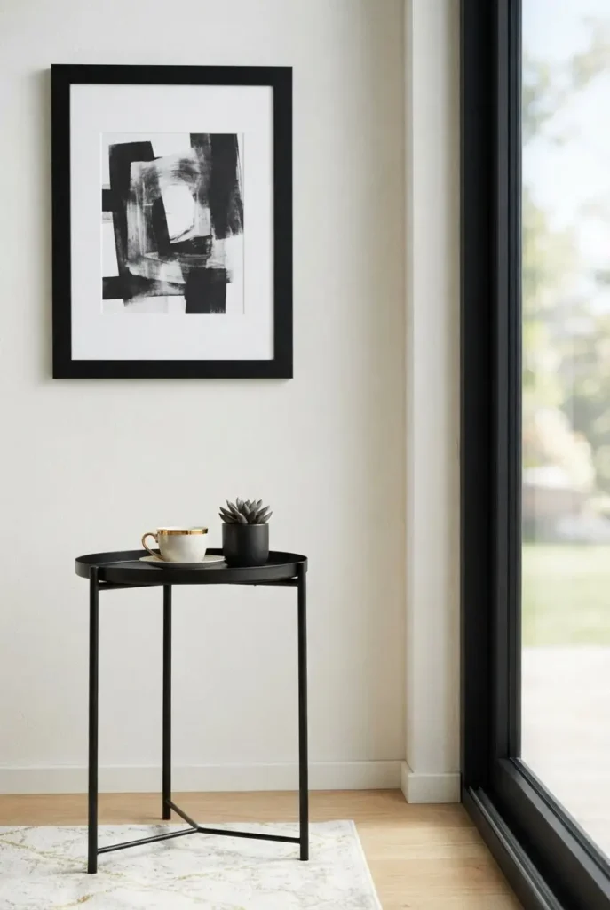 Black Accents for Contrast