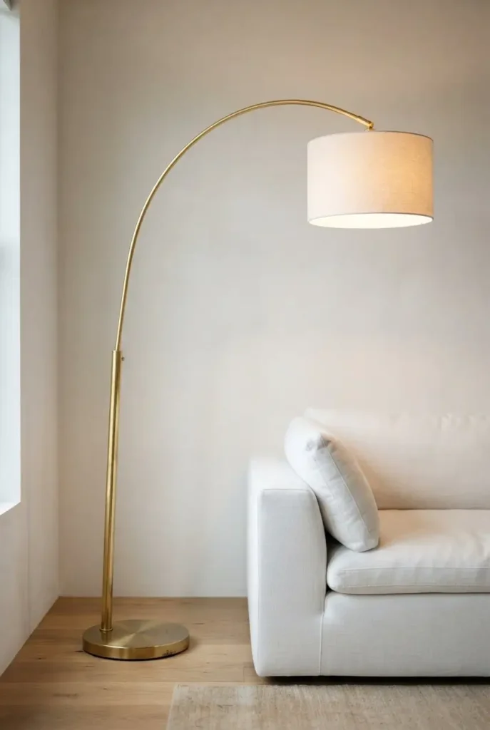 Gold Floor Lamp in the Sad Corner