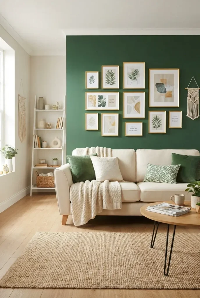Green and Gold Decor on a Real Budget