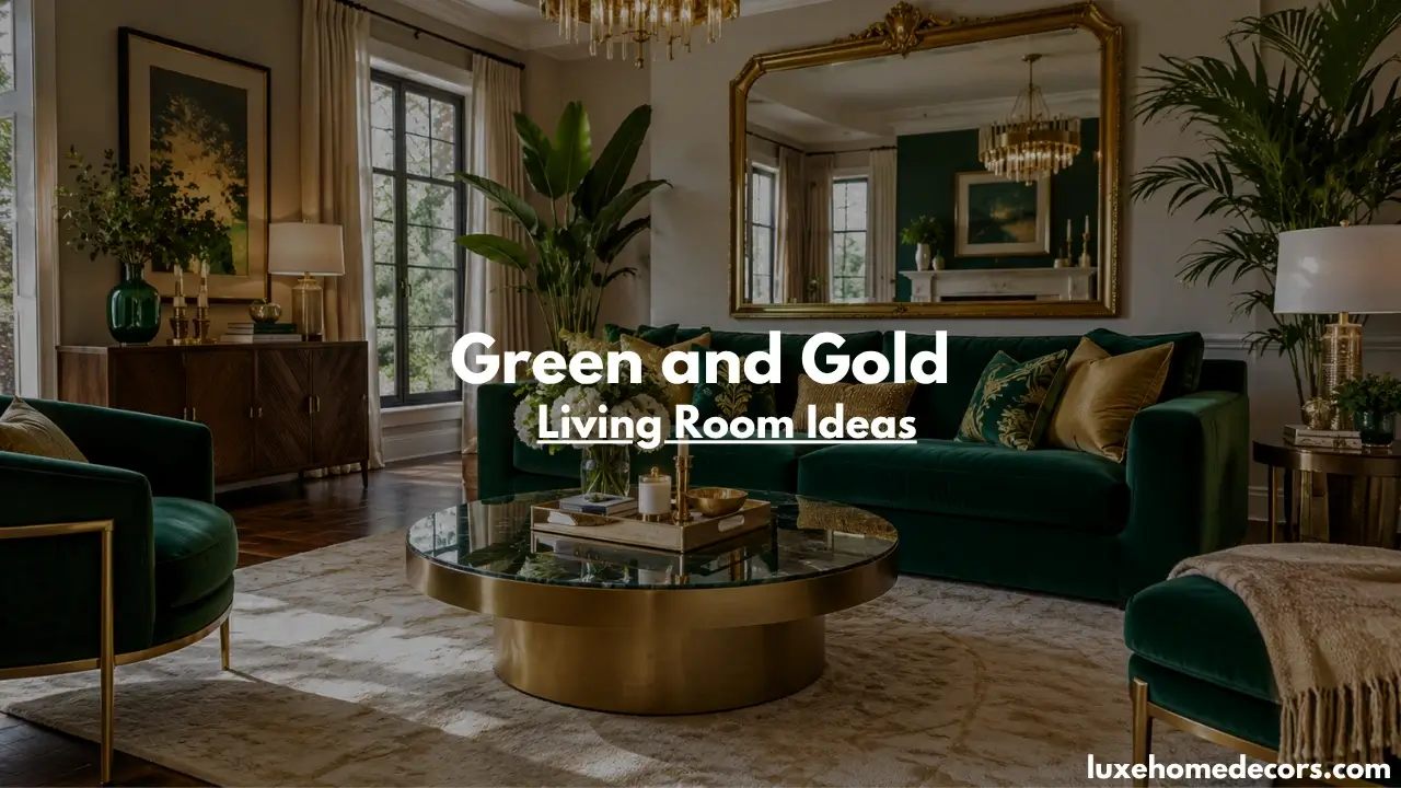 Green and Gold Living Room Ideas