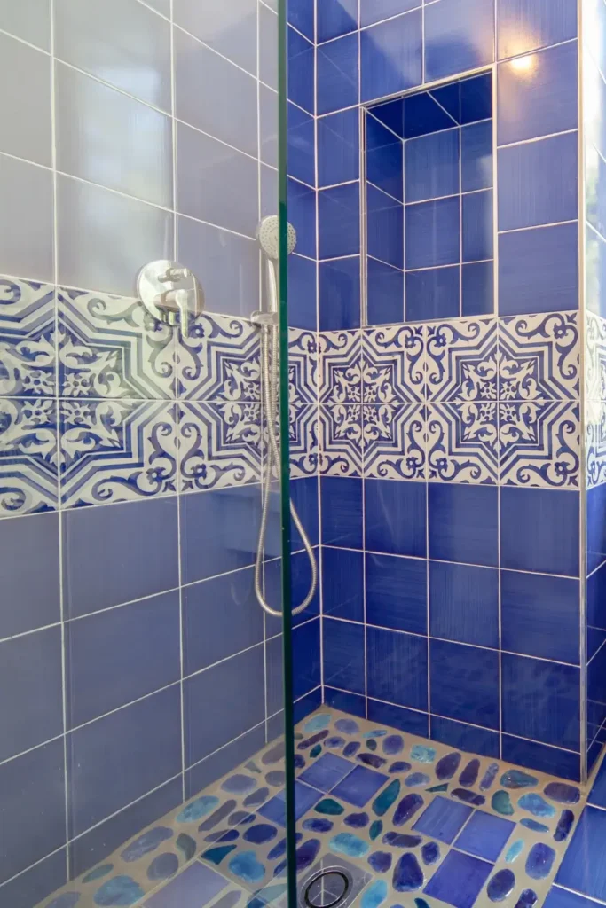 Add Blue Glass or Herringbone Tiles