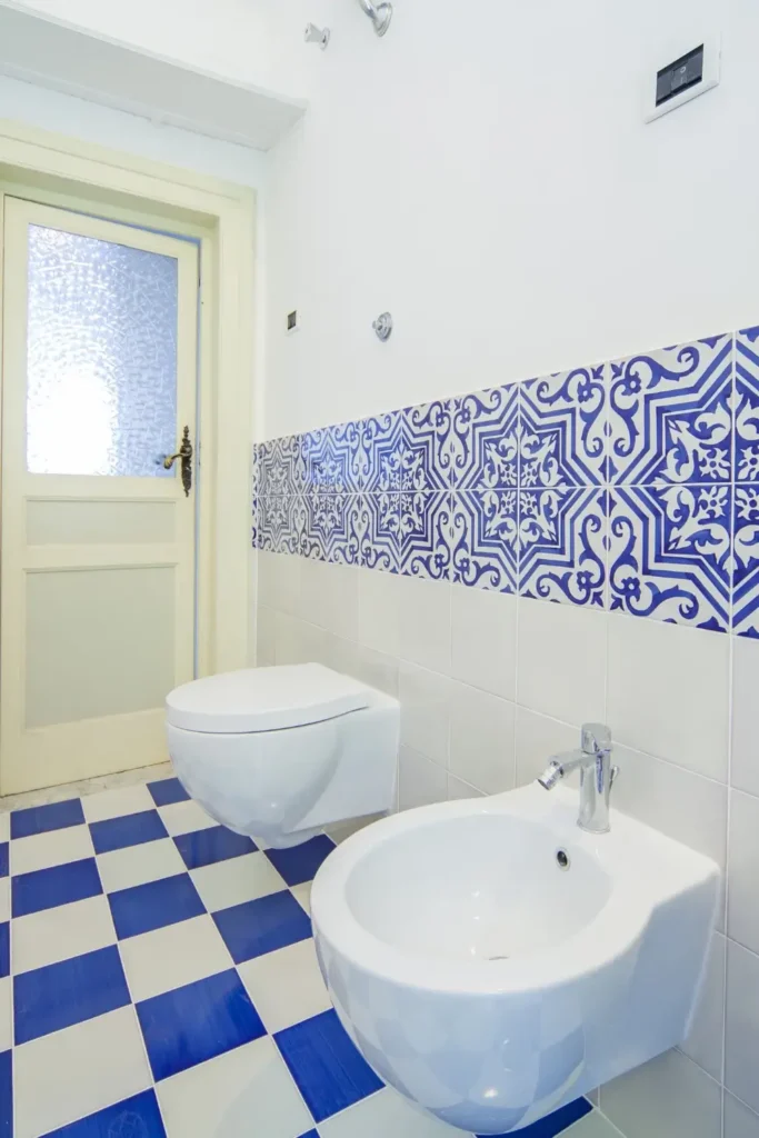 Create a Blue and White Mosaic Feature Wall