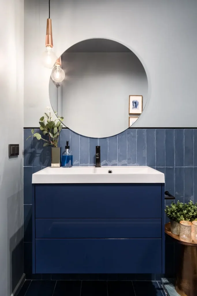 Navy Blue for Contrast and Depth