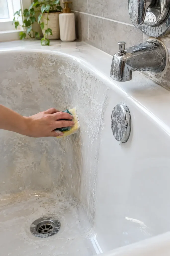 How to Clean Soap Scum and Hard-Water Marks