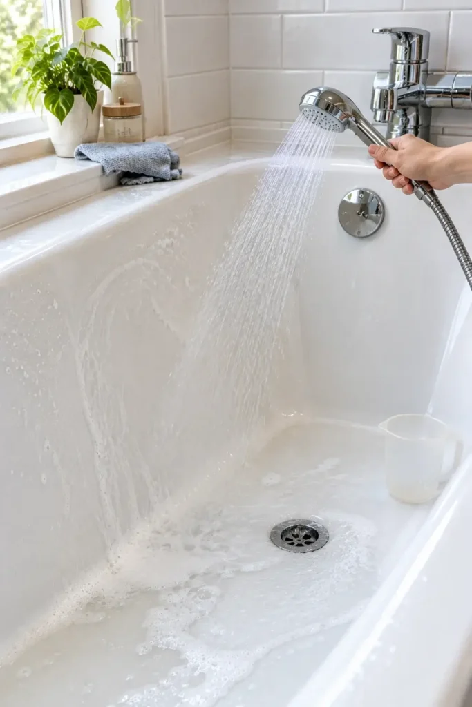 Rinse Away Dirt and Soap