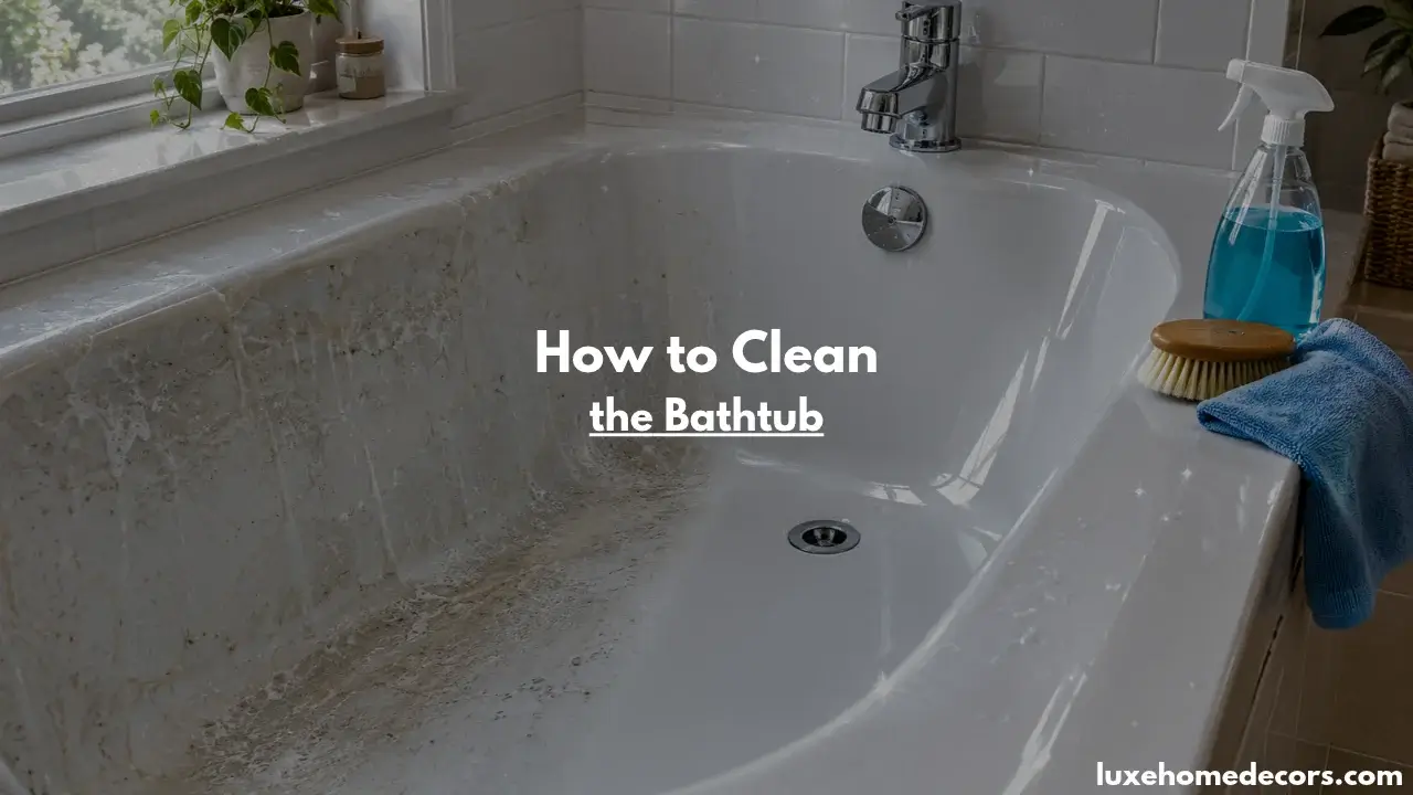 How to Clean the Bathtub