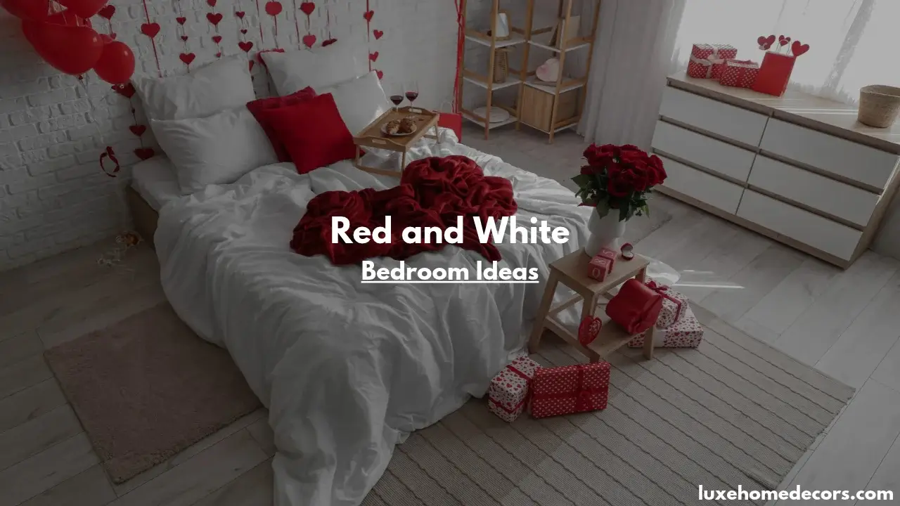 Red and White Bedroom Ideas