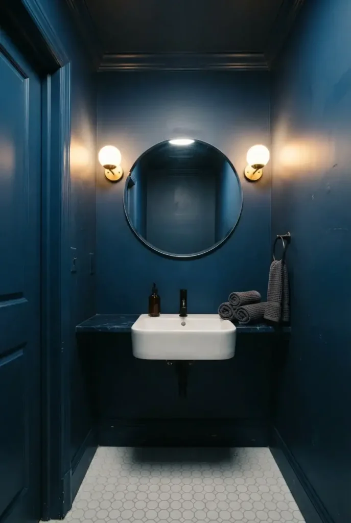 Try Dark Blue for a Moody Feel