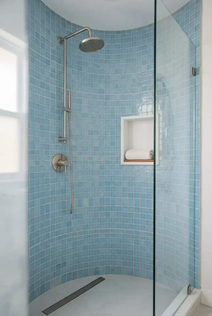 Sky Blue Shower Tile