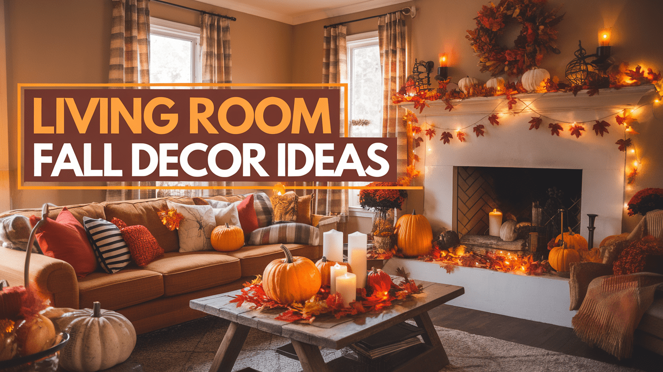 Living Room Fall Decor Ideas