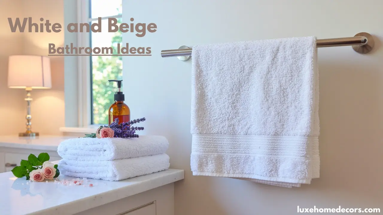 White and Beige Bathroom Ideas
