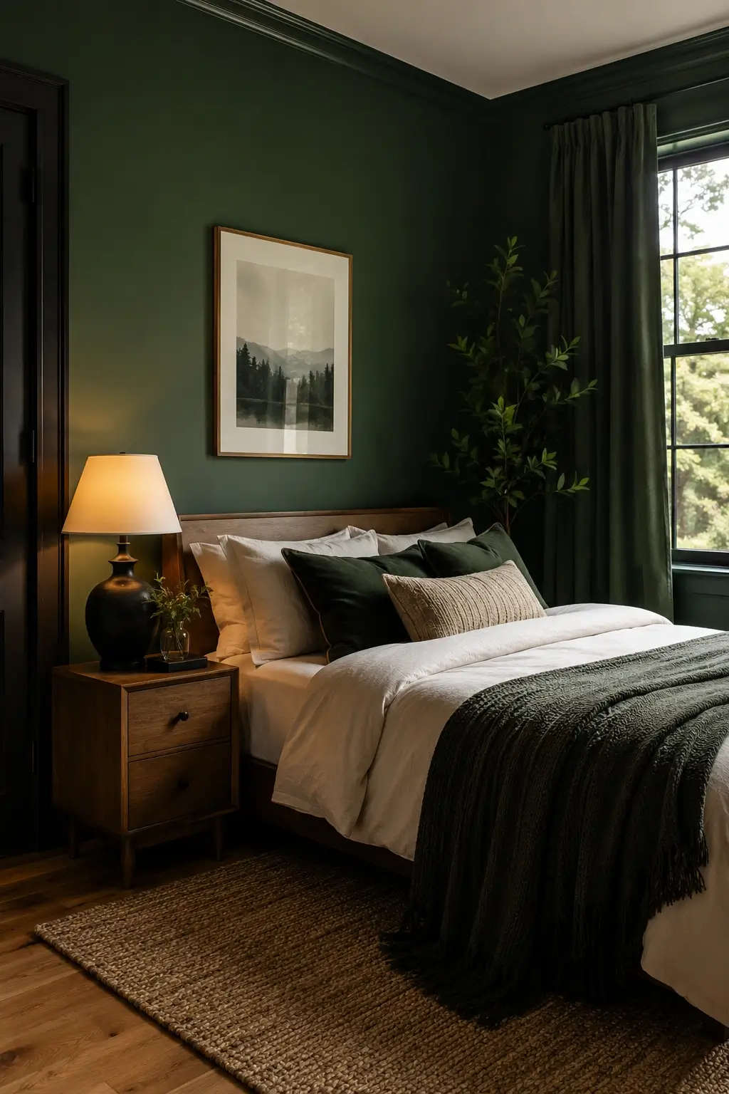 Cocoon the Room in Deep Emerald Green
