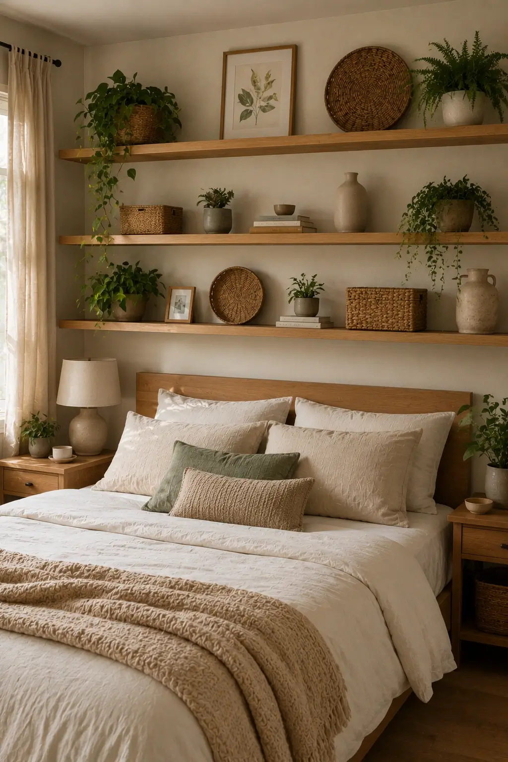 Style Open Shelves with Nature Decor
